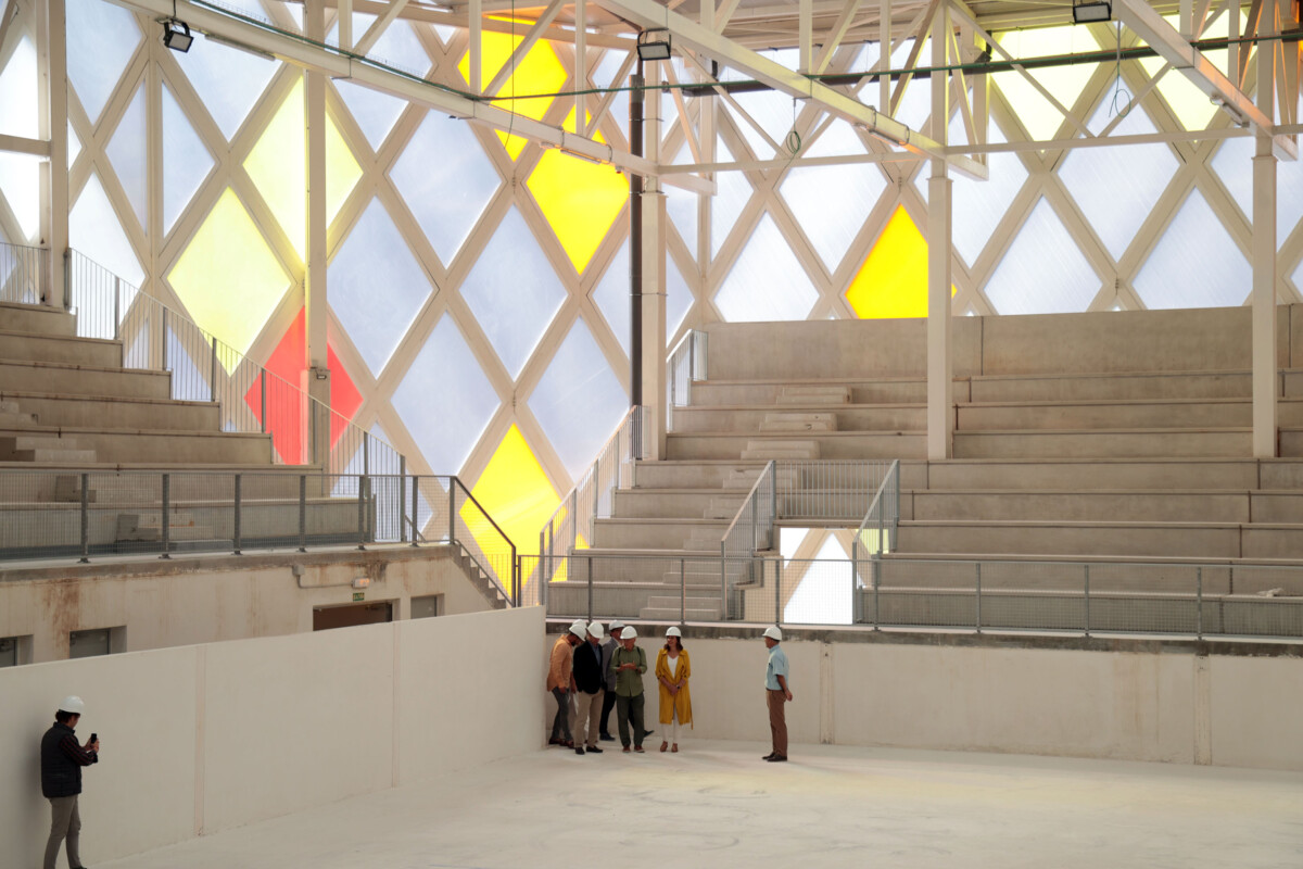 Obras del polideportivo de Nou Moles